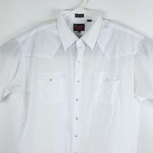Plains Men's Western Wear Pearl Snap 2XL Shirt